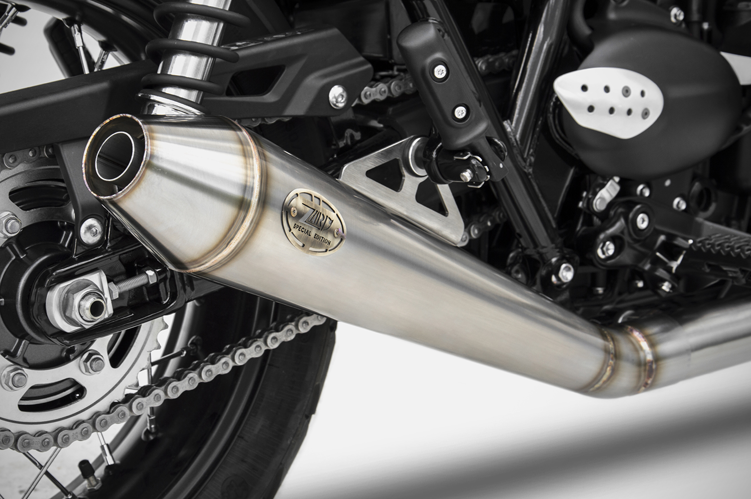 triumph scrambler low exhaust